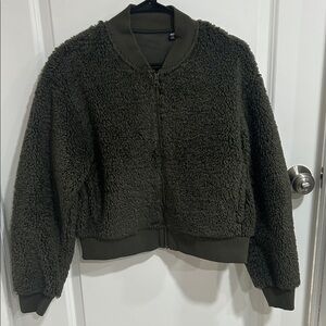 Uniqlo Olive Green Fleece Jacket